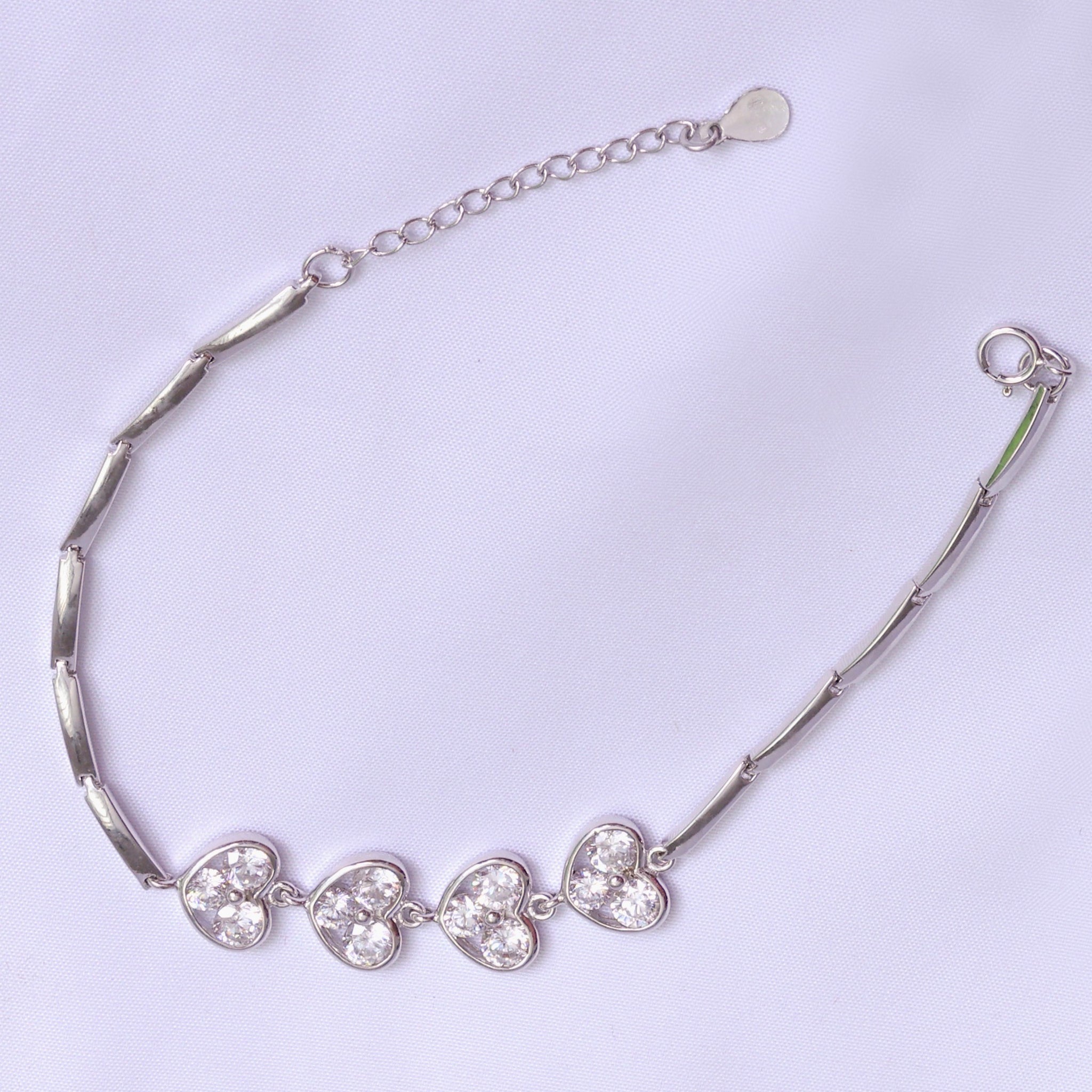 Silver Sparkling Romance Bracelet